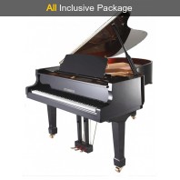 Steinhoven SG148 Polished Ebony Baby Grand Piano All Inclusive Package